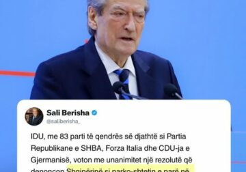 Berisha: 83 parti të qendrës së djathtë miratuan rezolutën që denoncon Shqipërinë si narkoshtetin parë në Evropë