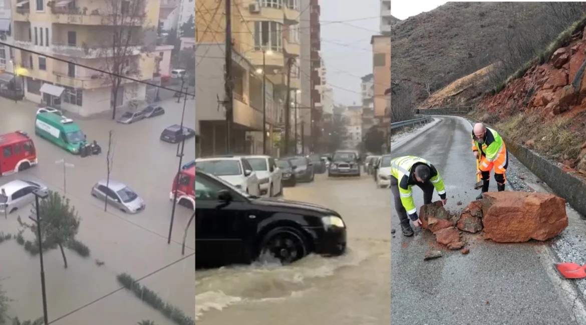 Rrëshqitje dherash, bllokim rrugësh, mijëra hektarë tokë nën ujë, zonat më të goditua nga përmbytjet në vend
