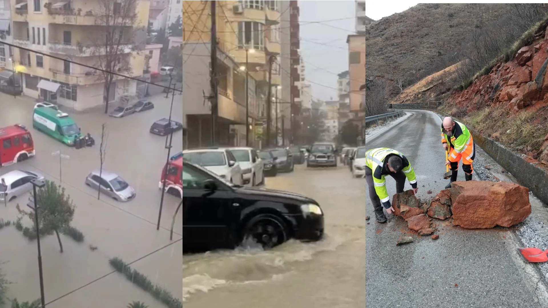 Rrëshqitje dherash, bllokim rrugësh, mijëra hektarë tokë nën ujë, zonat më të goditua nga përmbytjet në vend