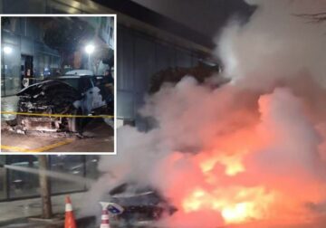 Digjet gjatë natës një “Range Rover” në Pogradec, dyshohet për zjarrvënie të qëllimshme