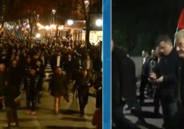 Protesta në Tiranë/ Berisha dhe mbështetësit tentojnë t’i afrohen Policisë, tensione në ish-Bllok