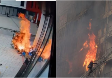 Zjarri në pallatin shumëkatësh në Tiranë, pyeten 5 të mitur dhe procedohen 4 persona