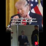 “Bap, bap, bap, ia bënte gruaja Macron-it” – Trump tallet me presidentin francez (Video)