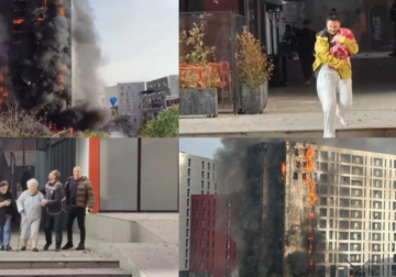 Zjarri në kompleksin “Arlis” në Tiranë/ Zgjerohet perimetri i flakëve, evakuohen banorët